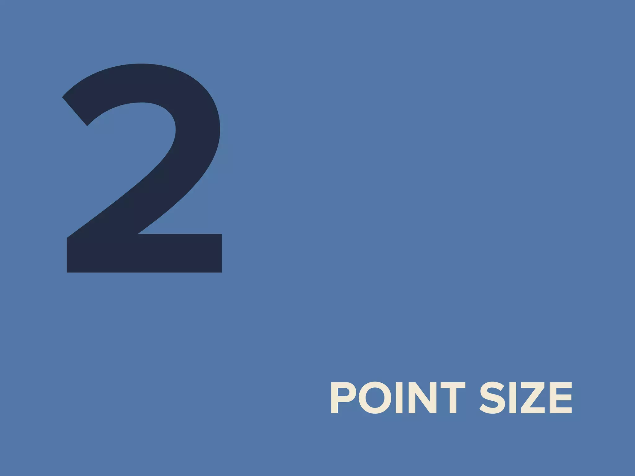 2 POINT SIZE
 