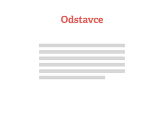 Odstavce
 