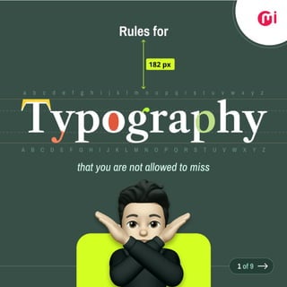 Rules of Typography
