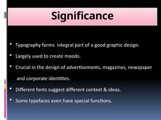 Typography-Basics knowledge of applied arts in typography | PPTX