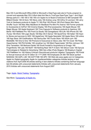 Typography of Apple Inc. | PDF