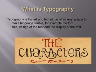 Typography analysis | PPTX
