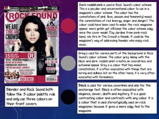 Colour in music magazines