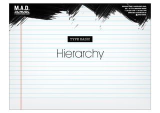 TYPE BASIC
Hierarchy
 