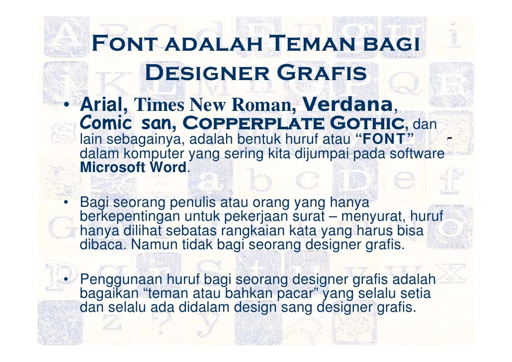 PRINSIP DASAR TIPOGRAFI PADA DESAIN