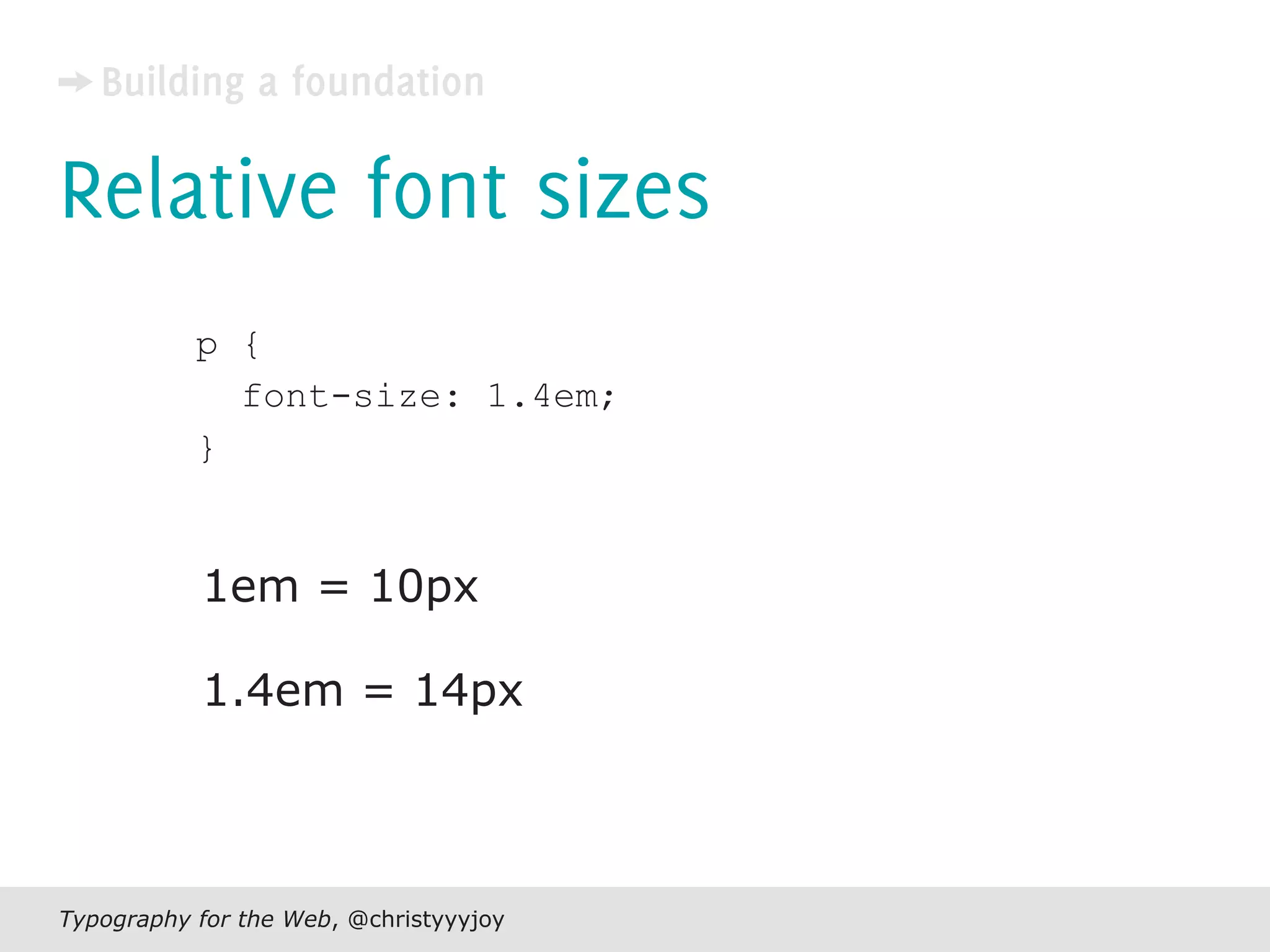 Typography For The Web