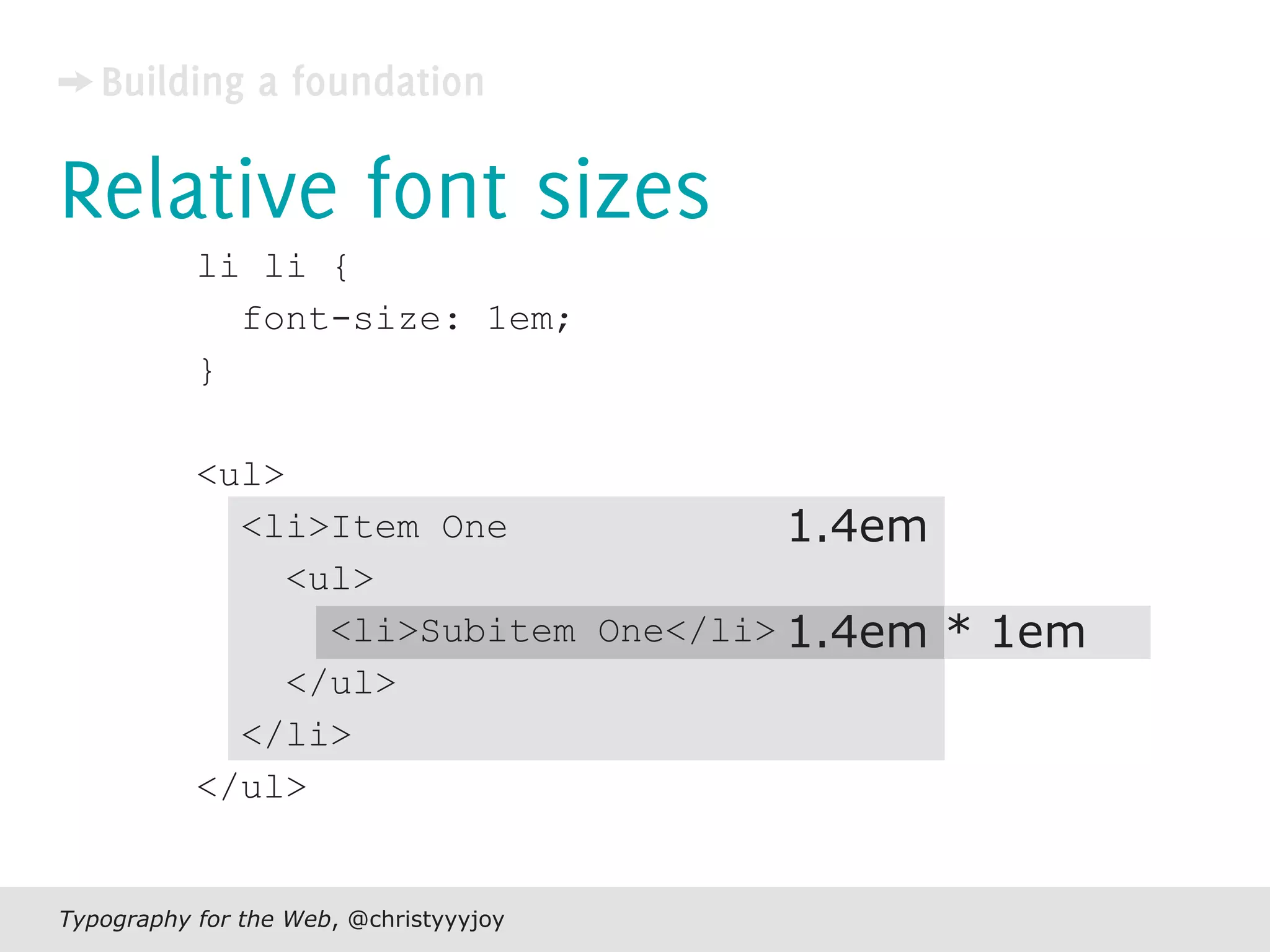 Typography For The Web