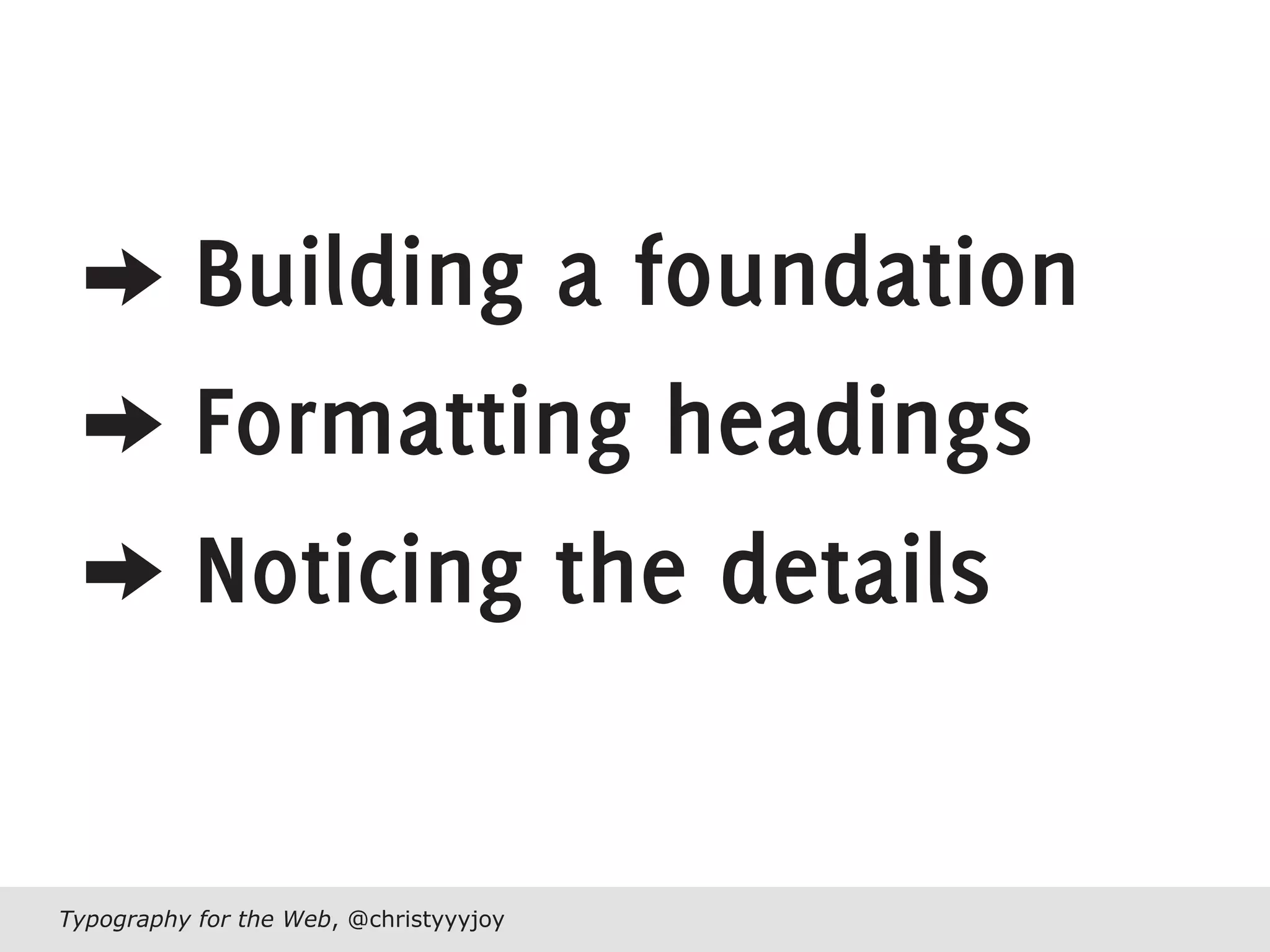 Typography For The Web