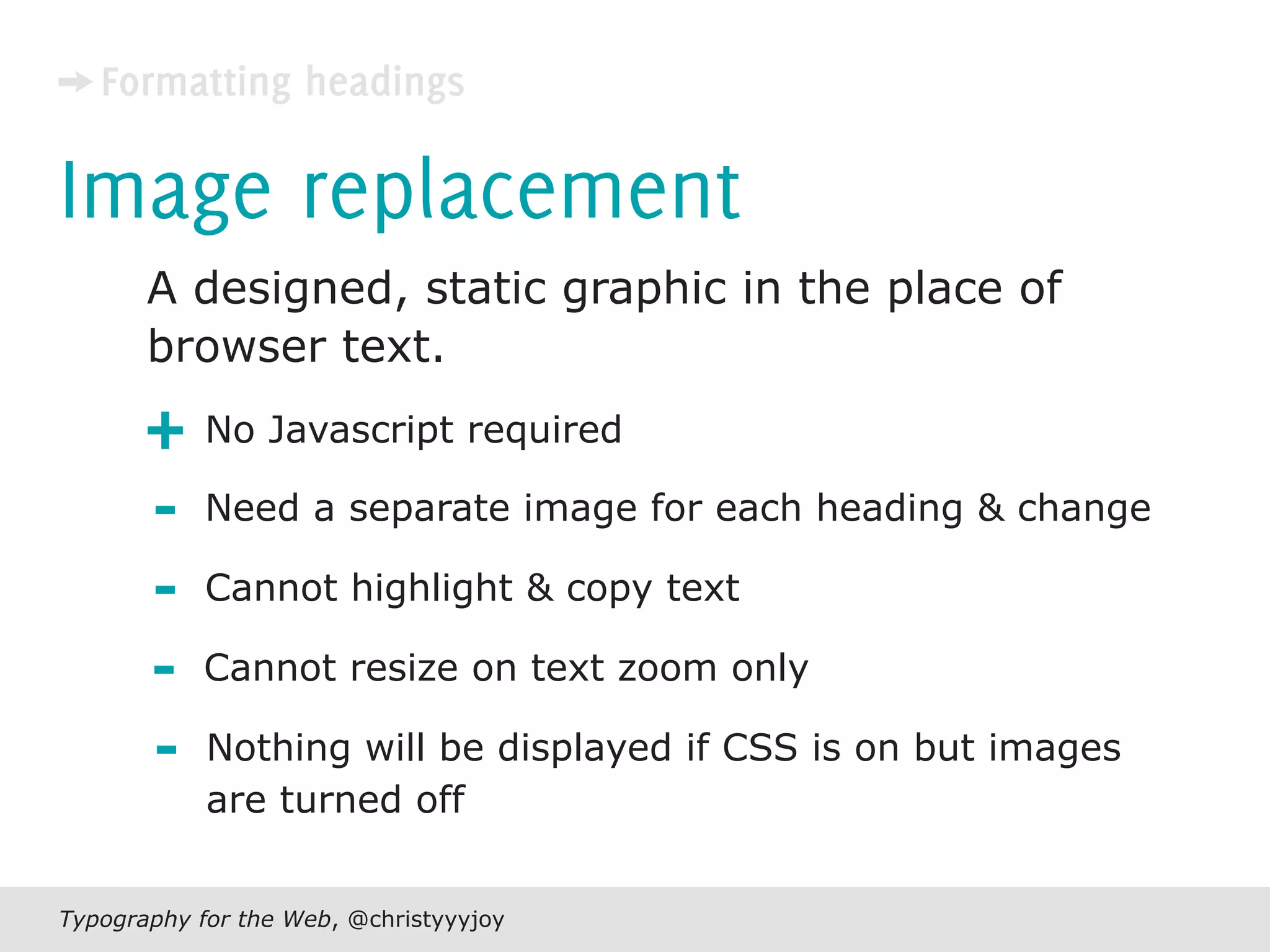 Typography For The Web