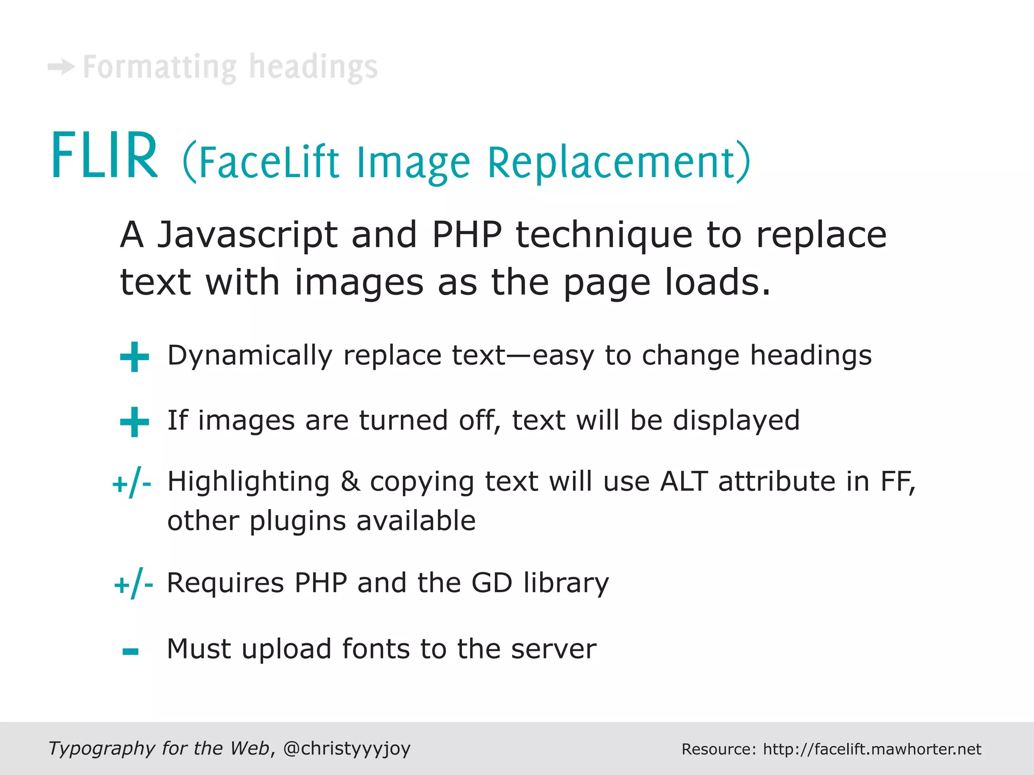 Typography For The Web