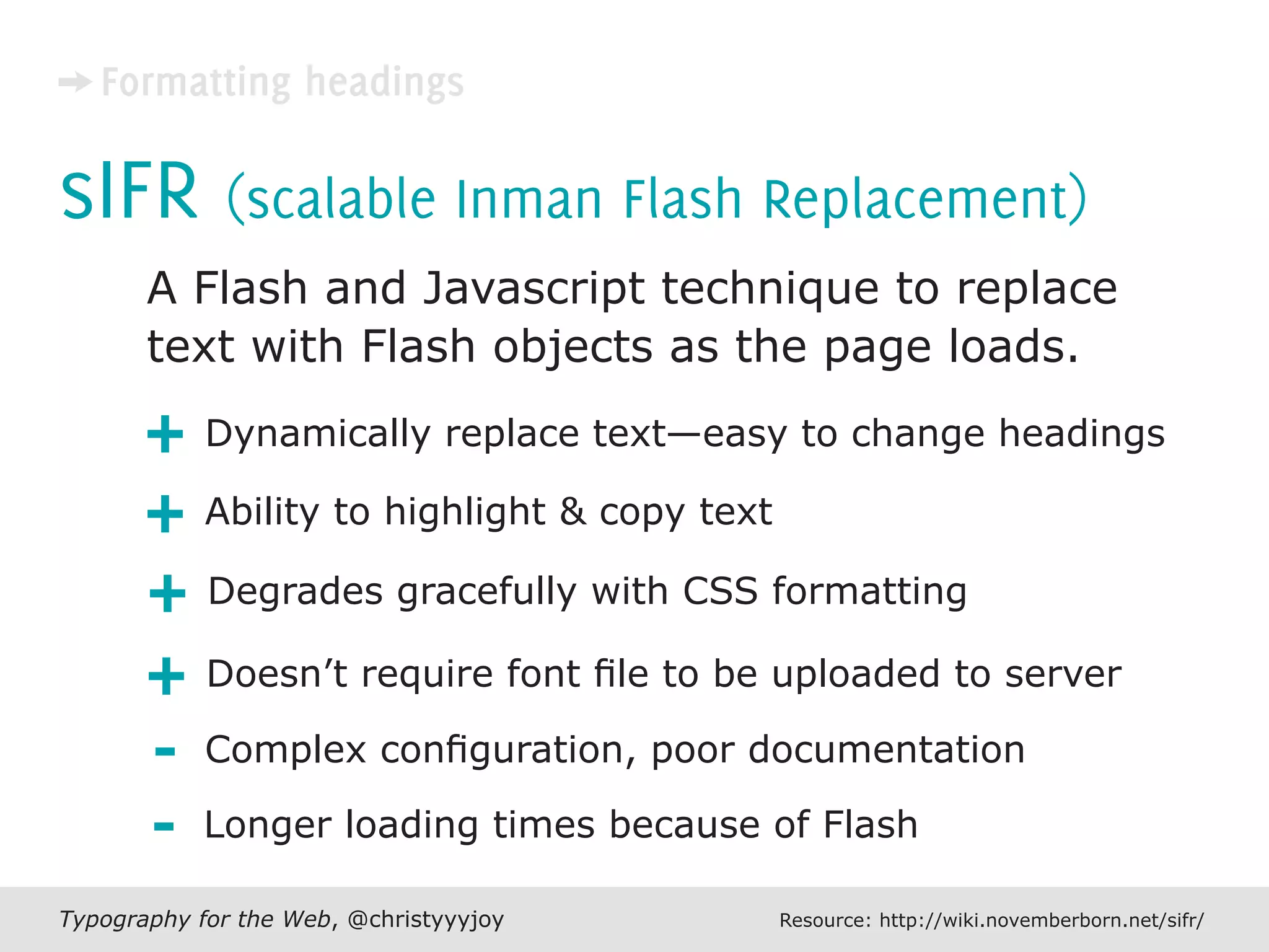 Typography For The Web