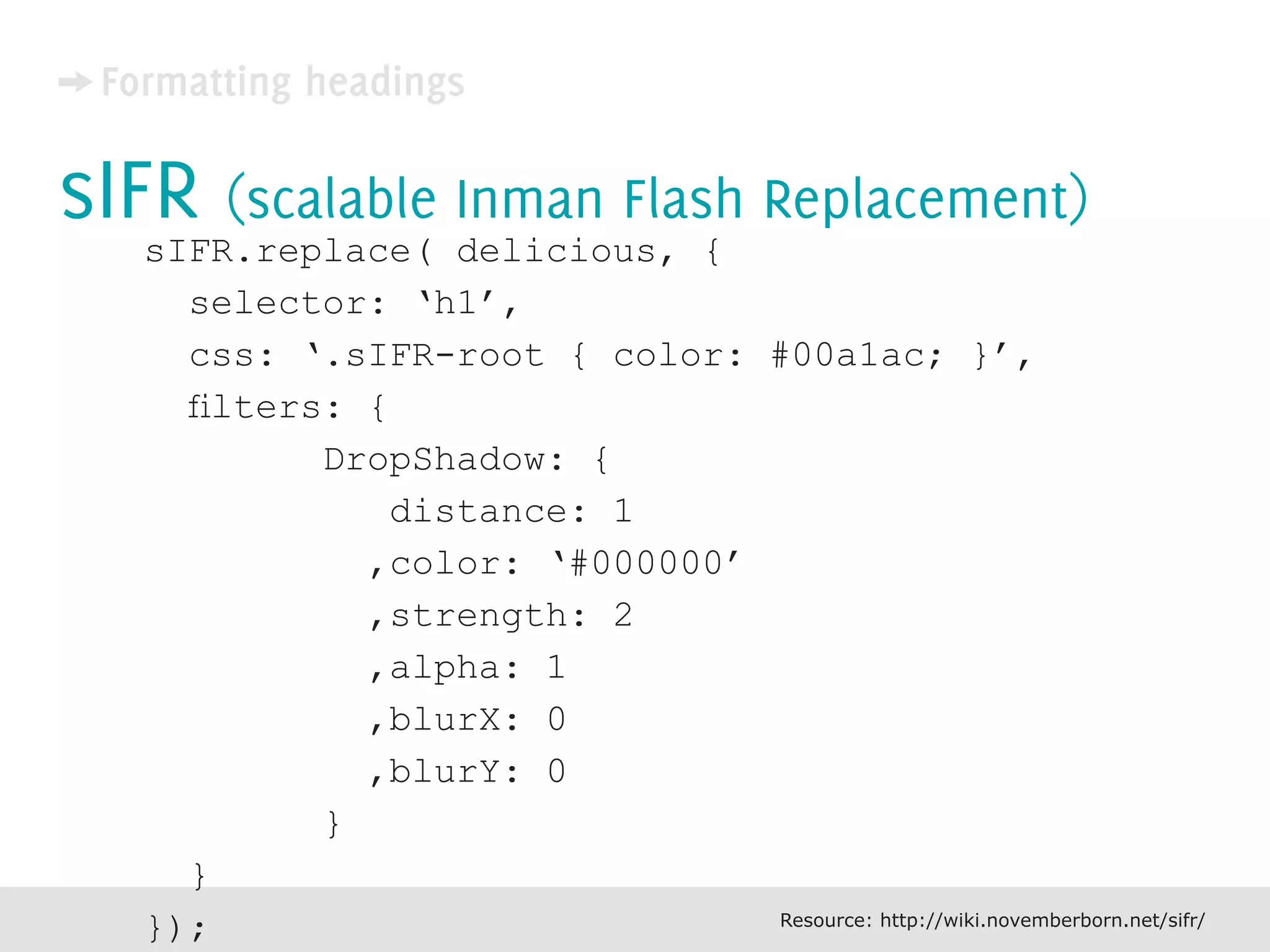 Typography For The Web