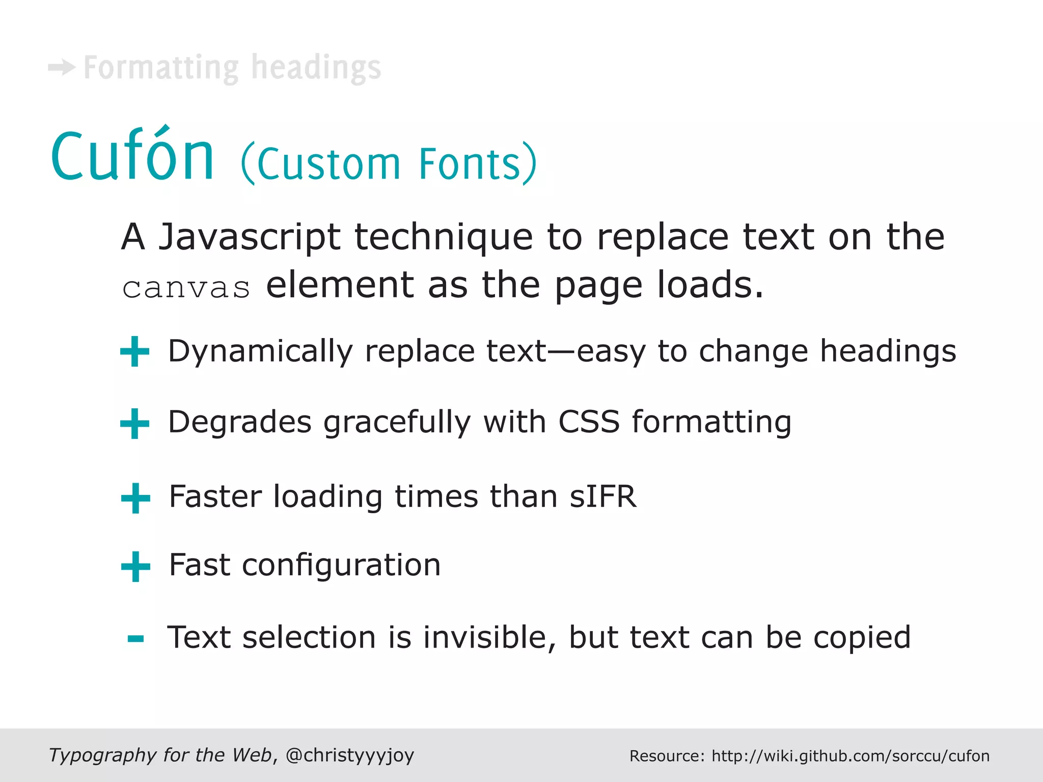 Typography For The Web