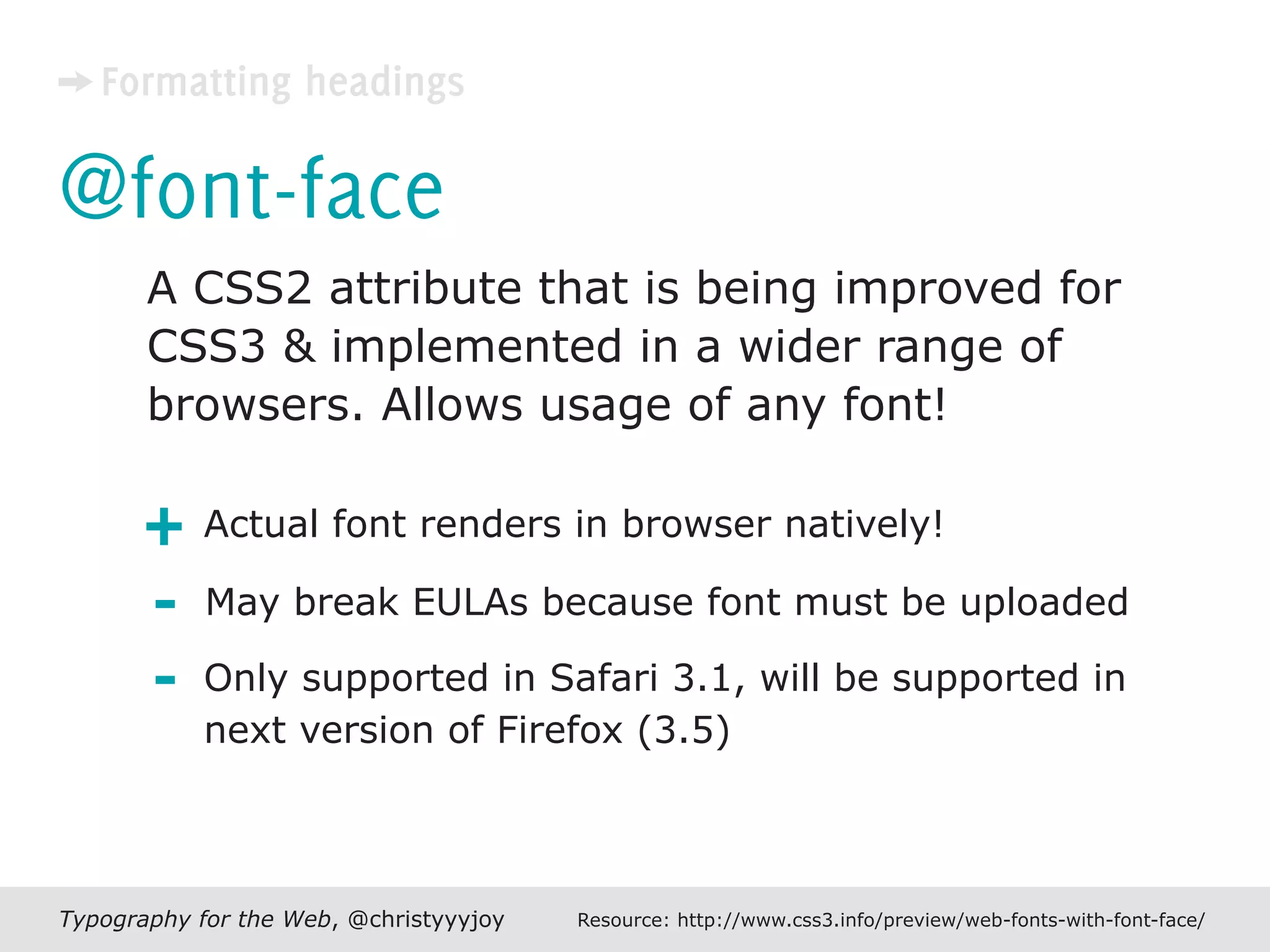 Typography For The Web