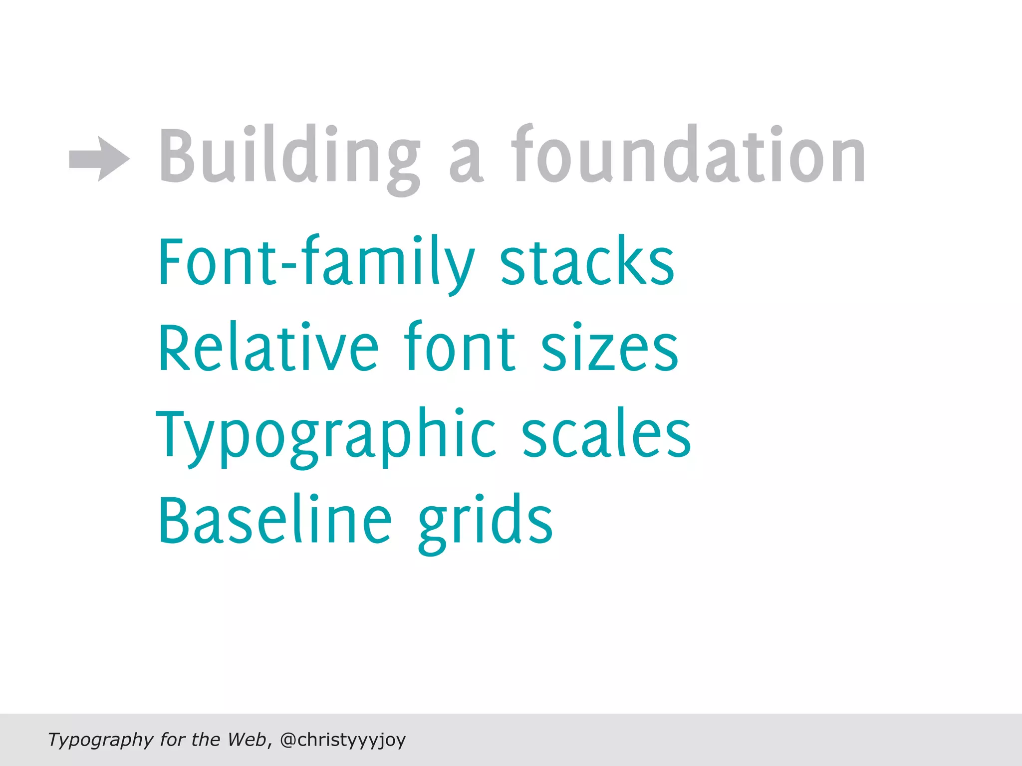 Typography For The Web