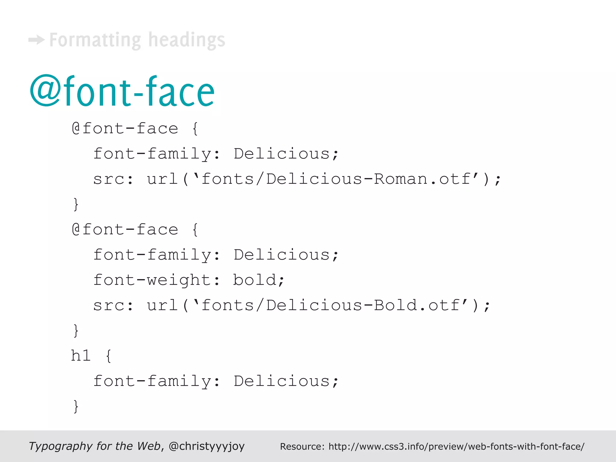 Typography For The Web