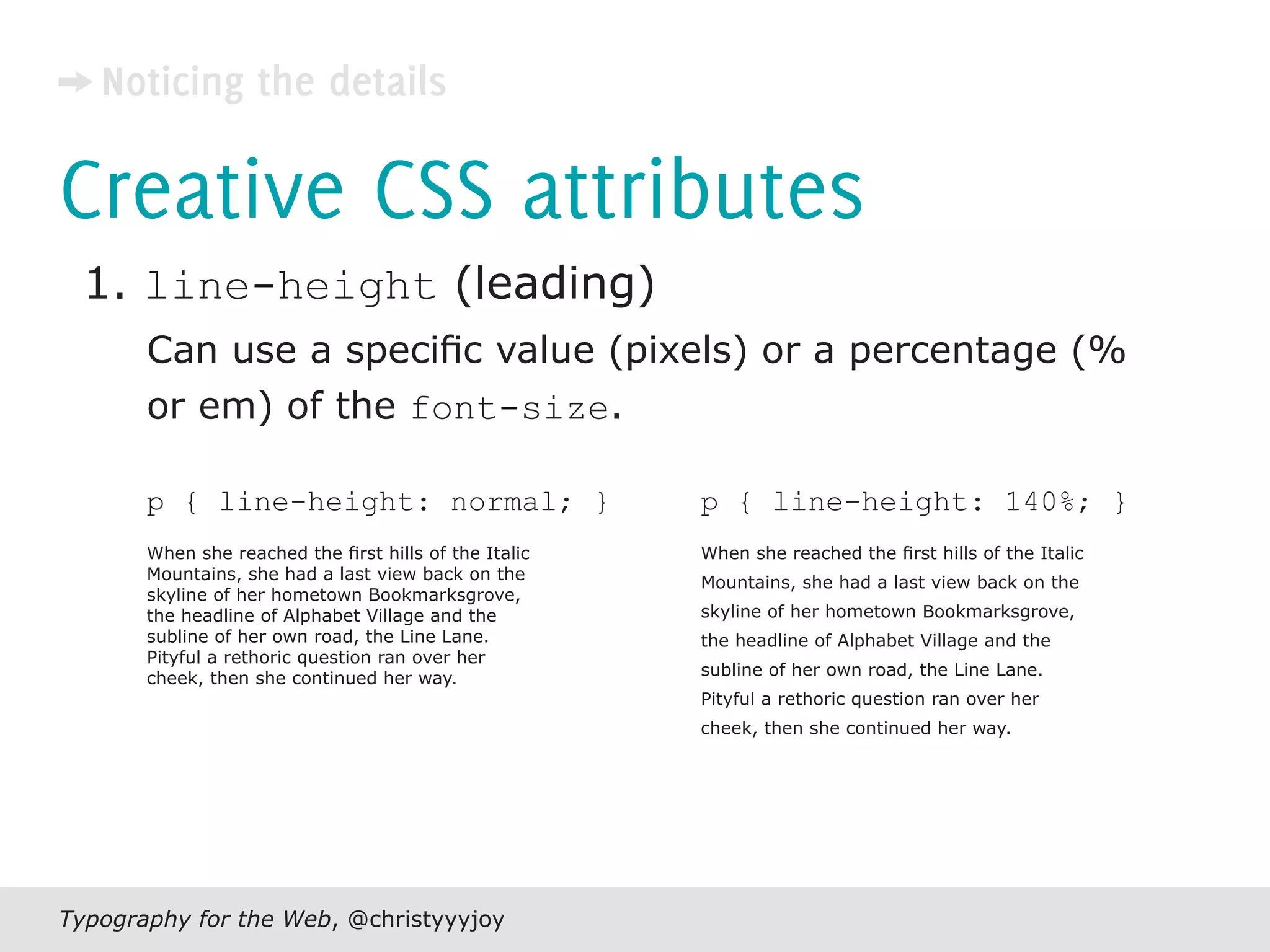 Typography For The Web