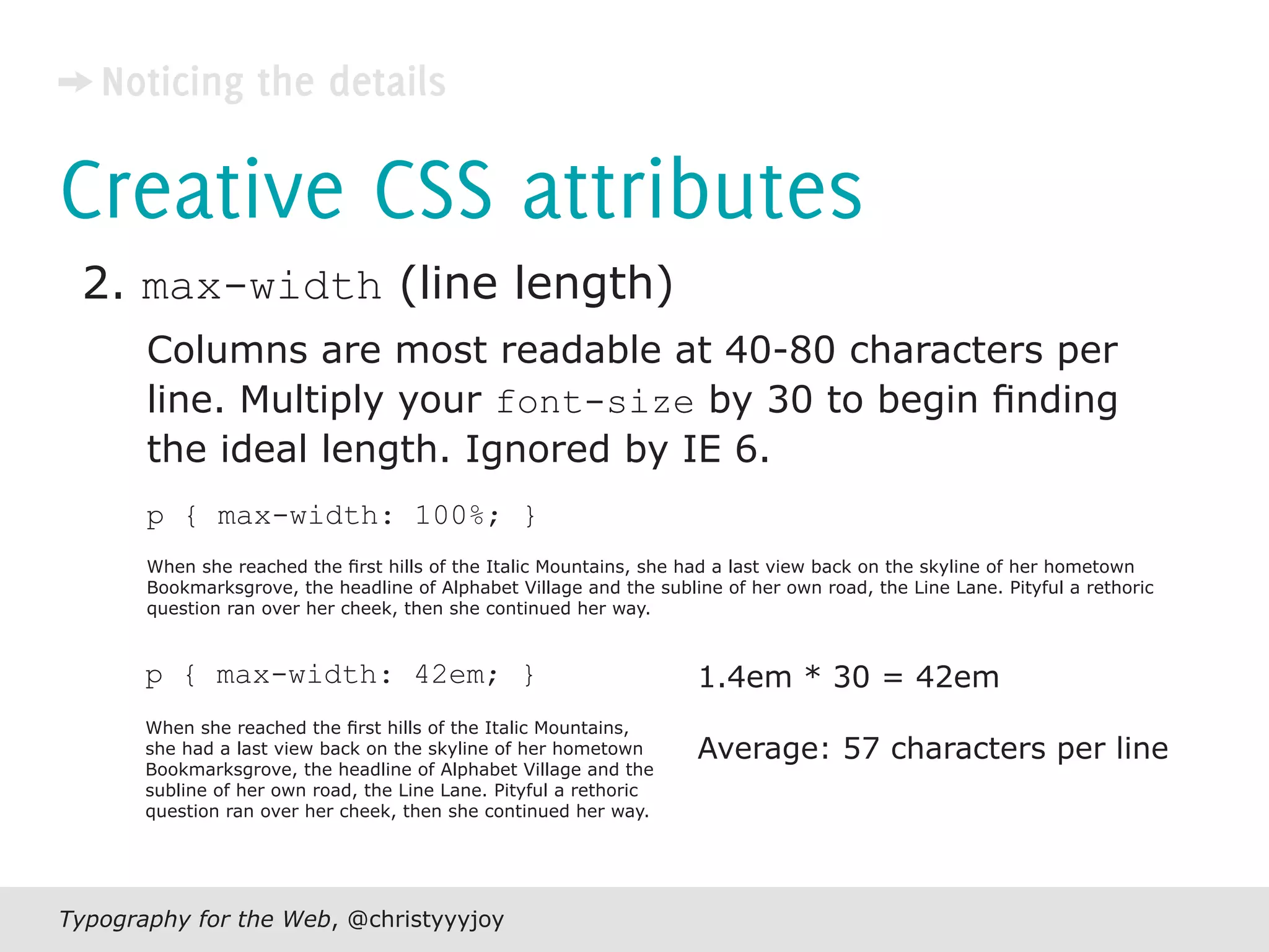 Typography For The Web