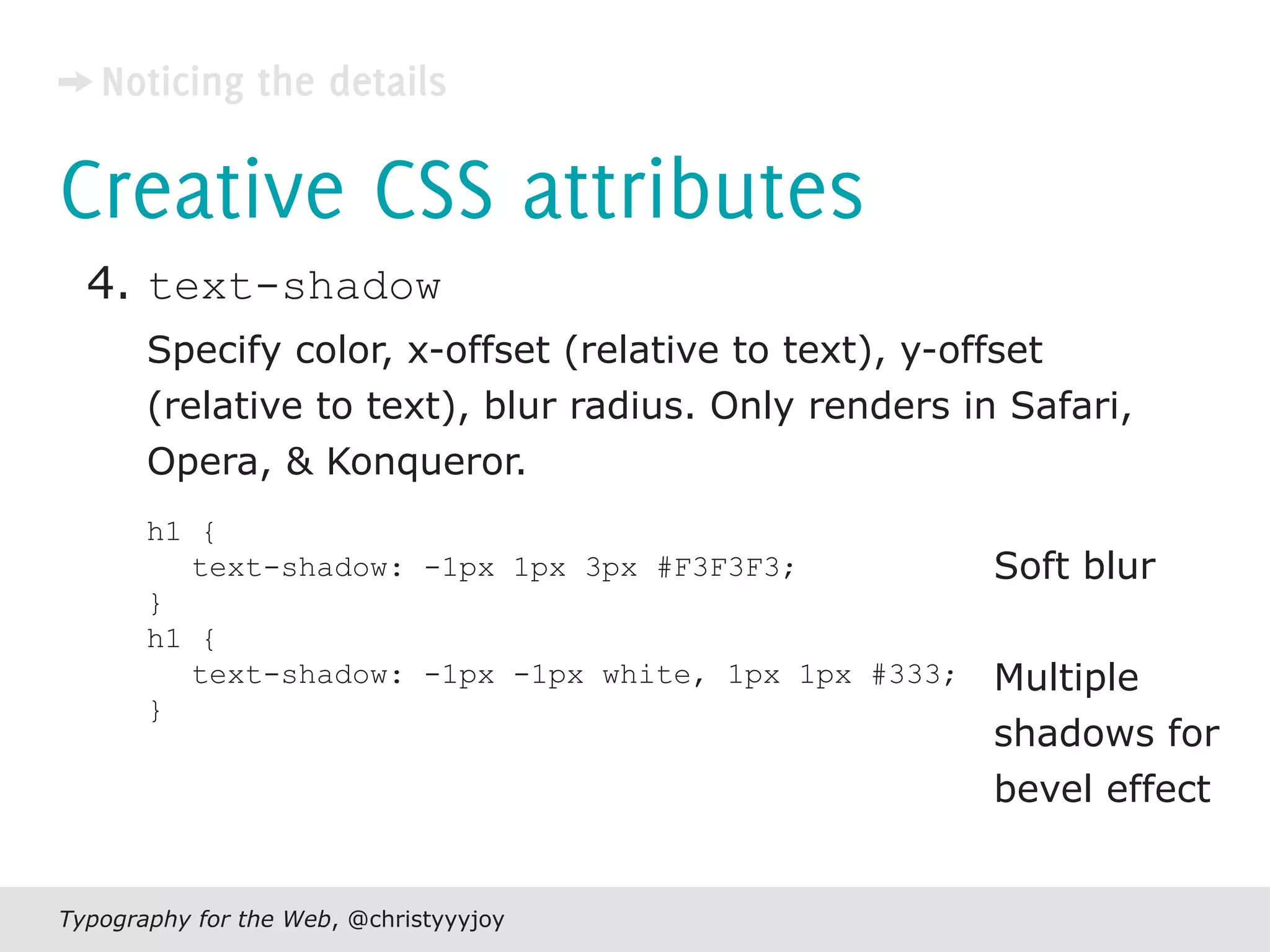 Typography For The Web