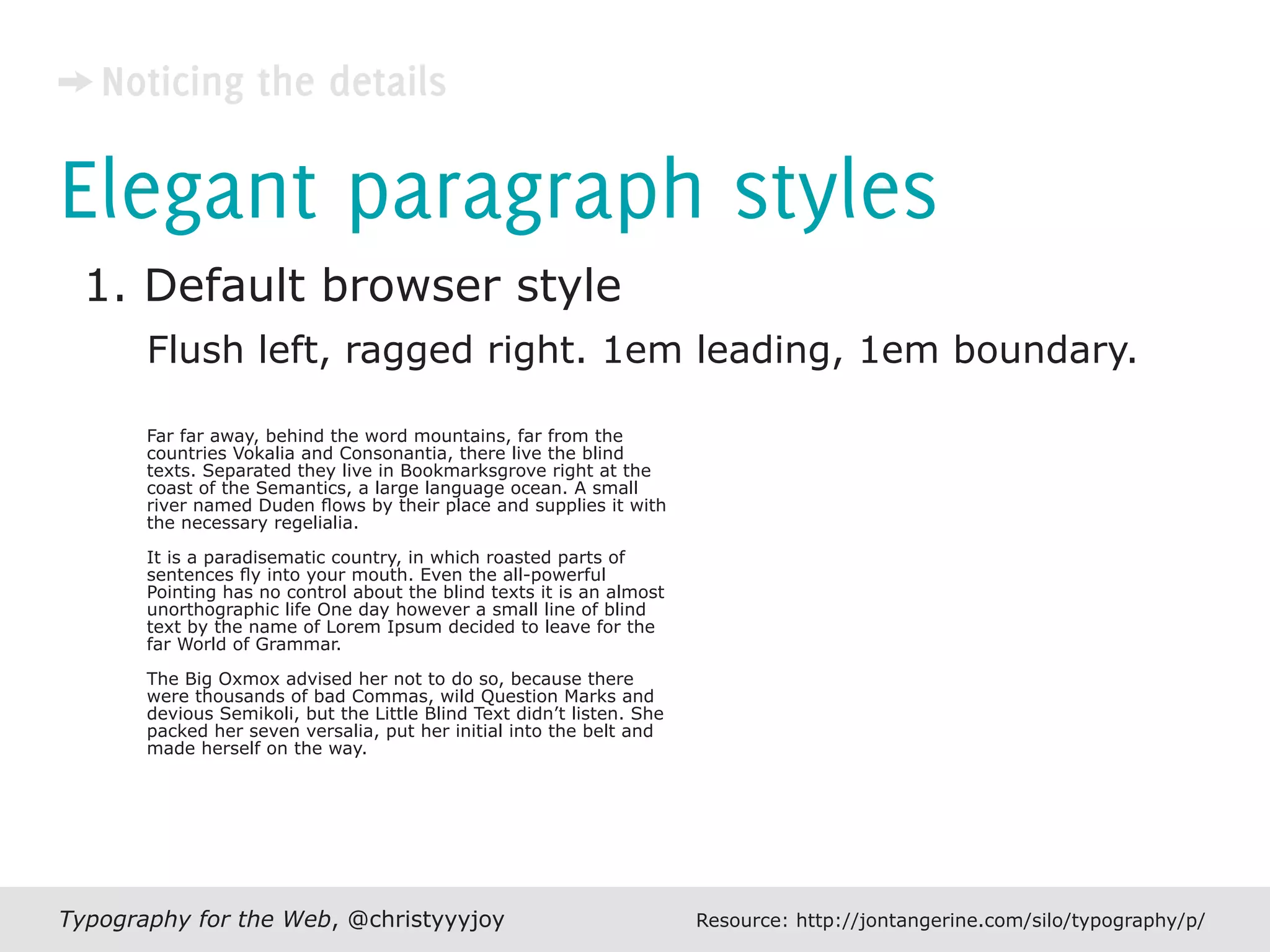 Typography For The Web