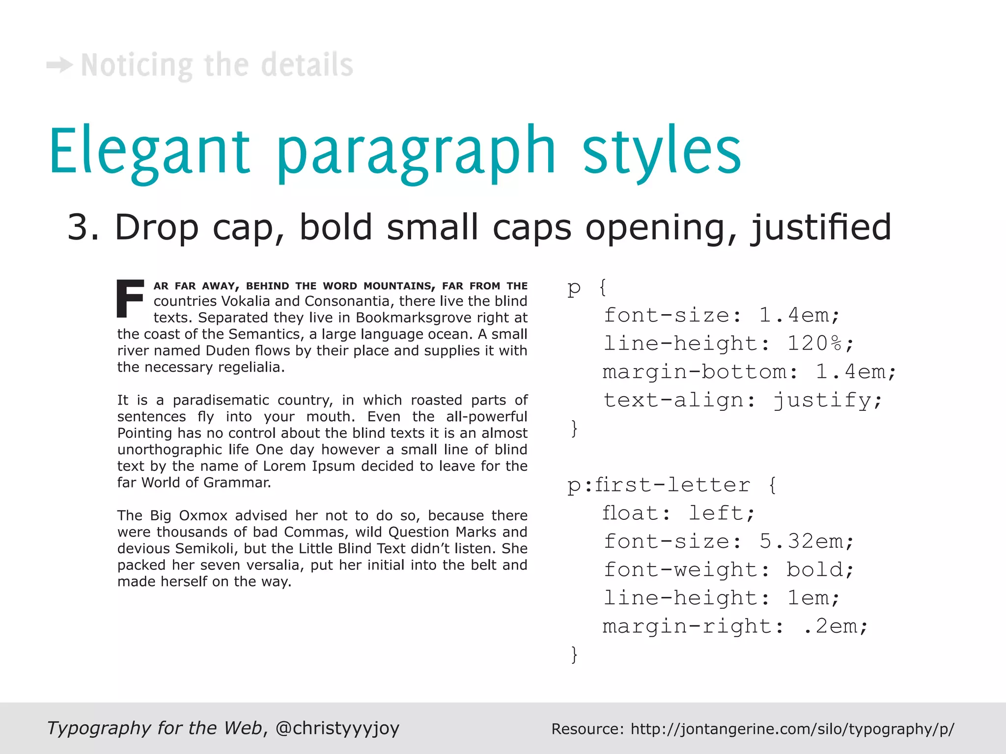 Typography For The Web