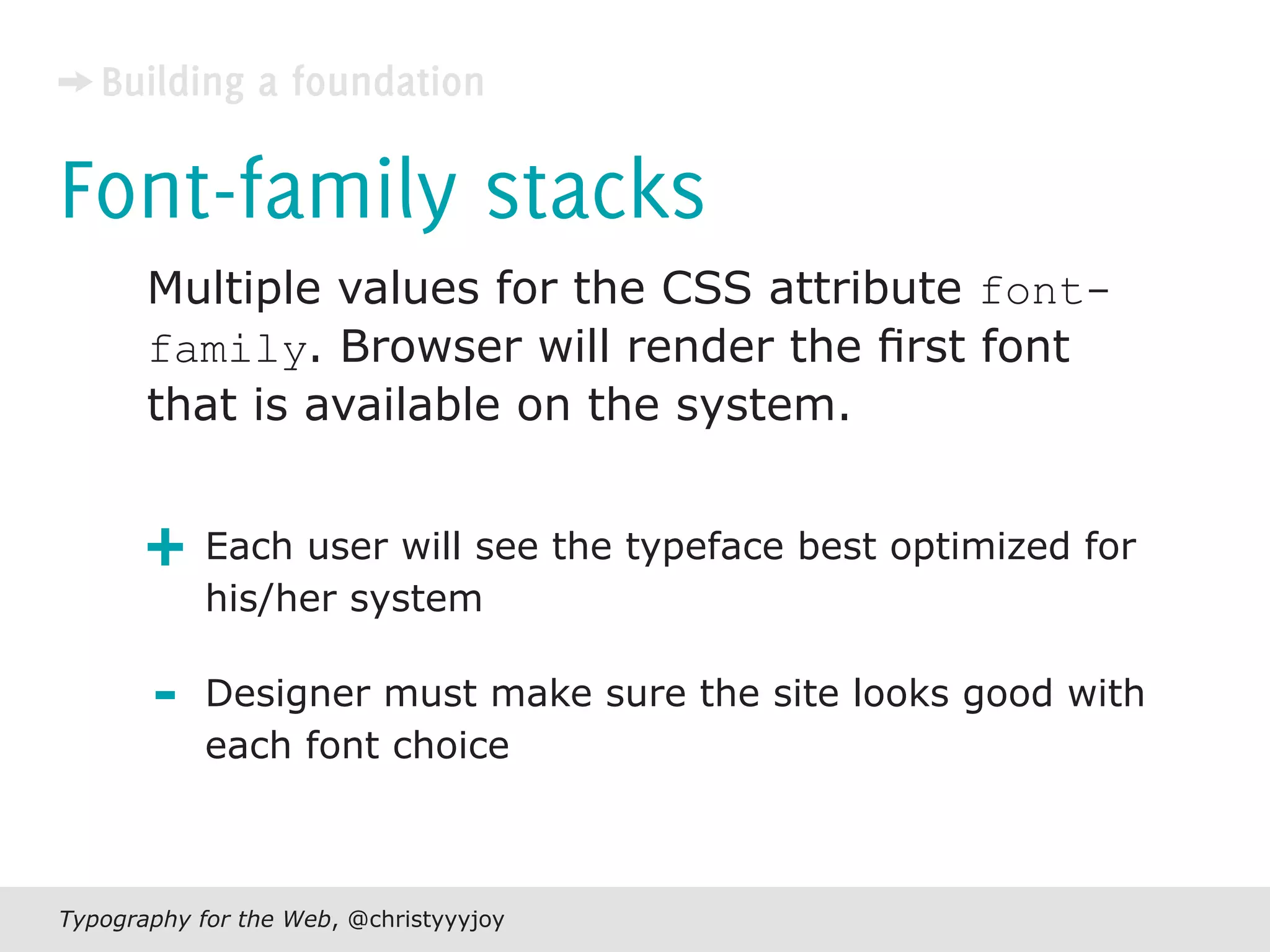Typography For The Web