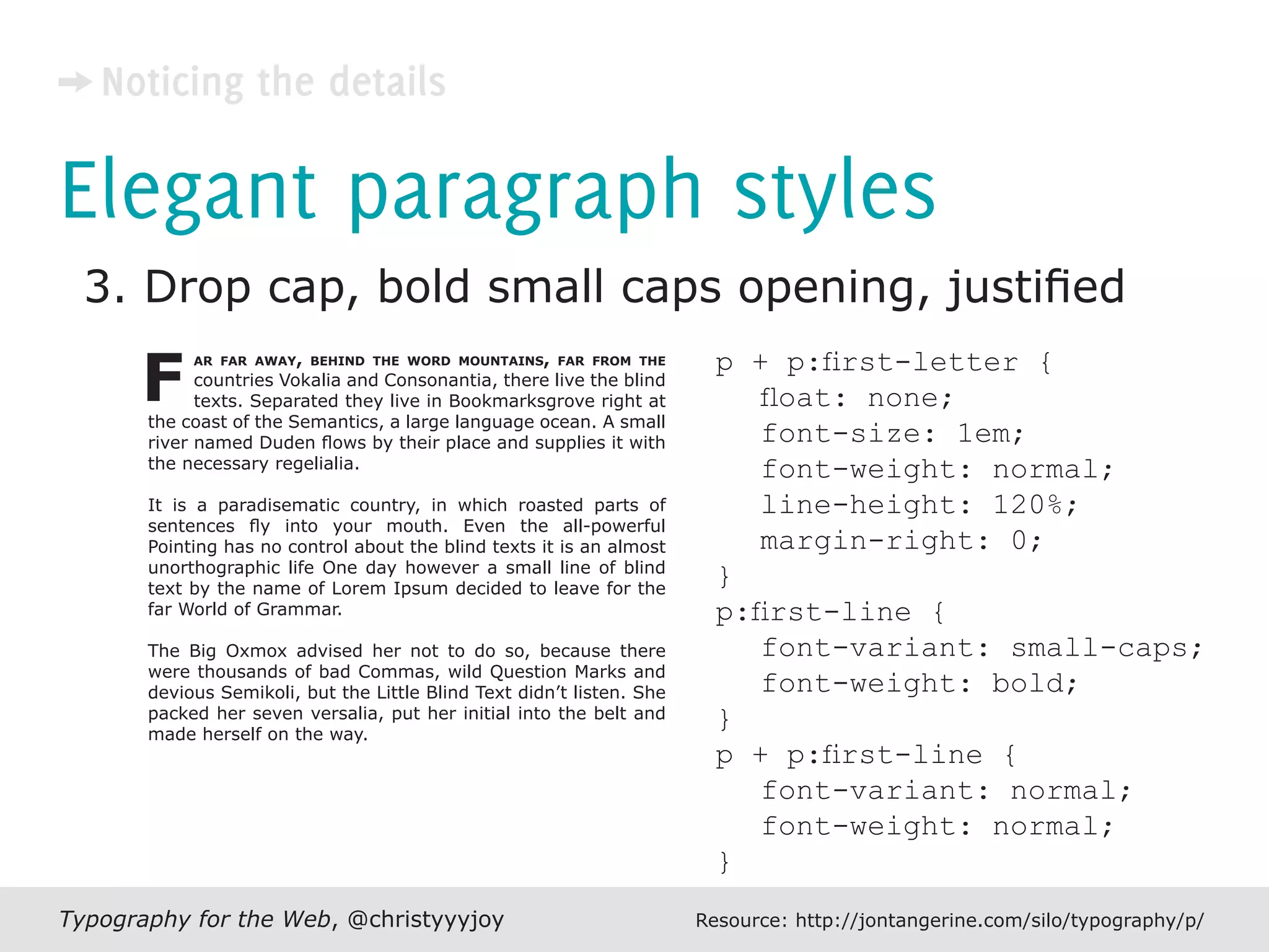 Typography For The Web