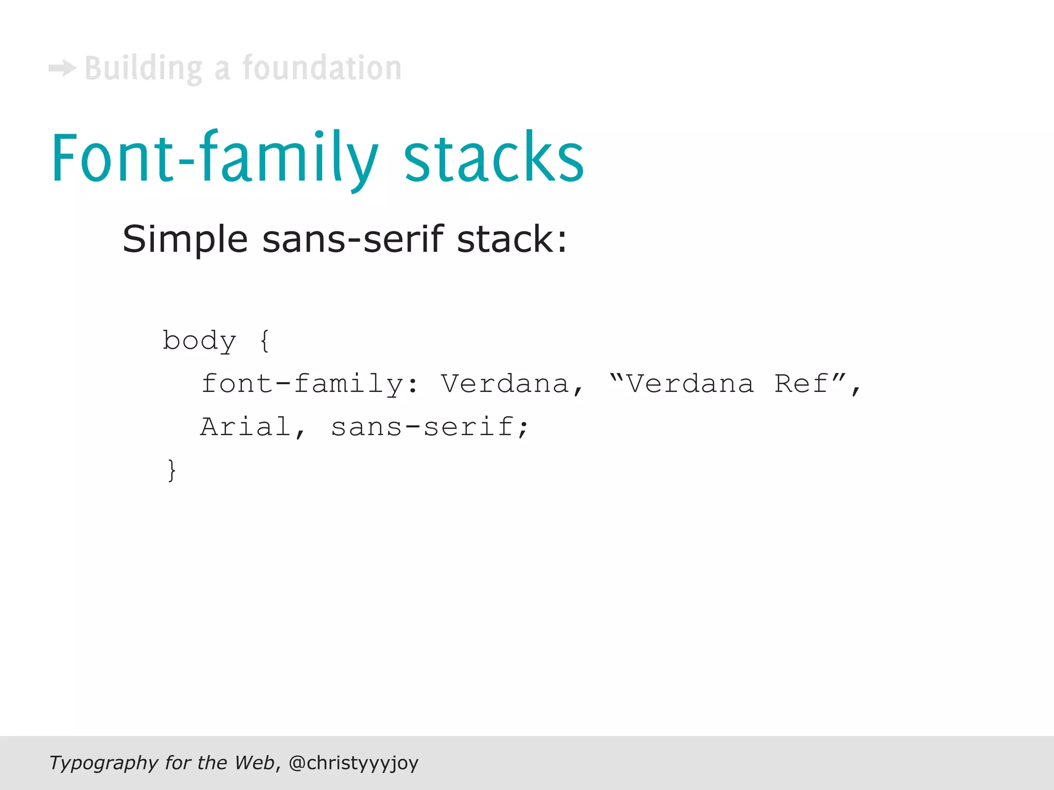 Typography For The Web