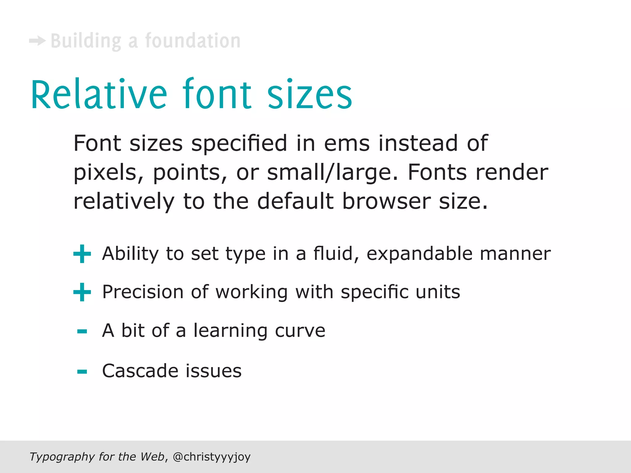 Typography For The Web