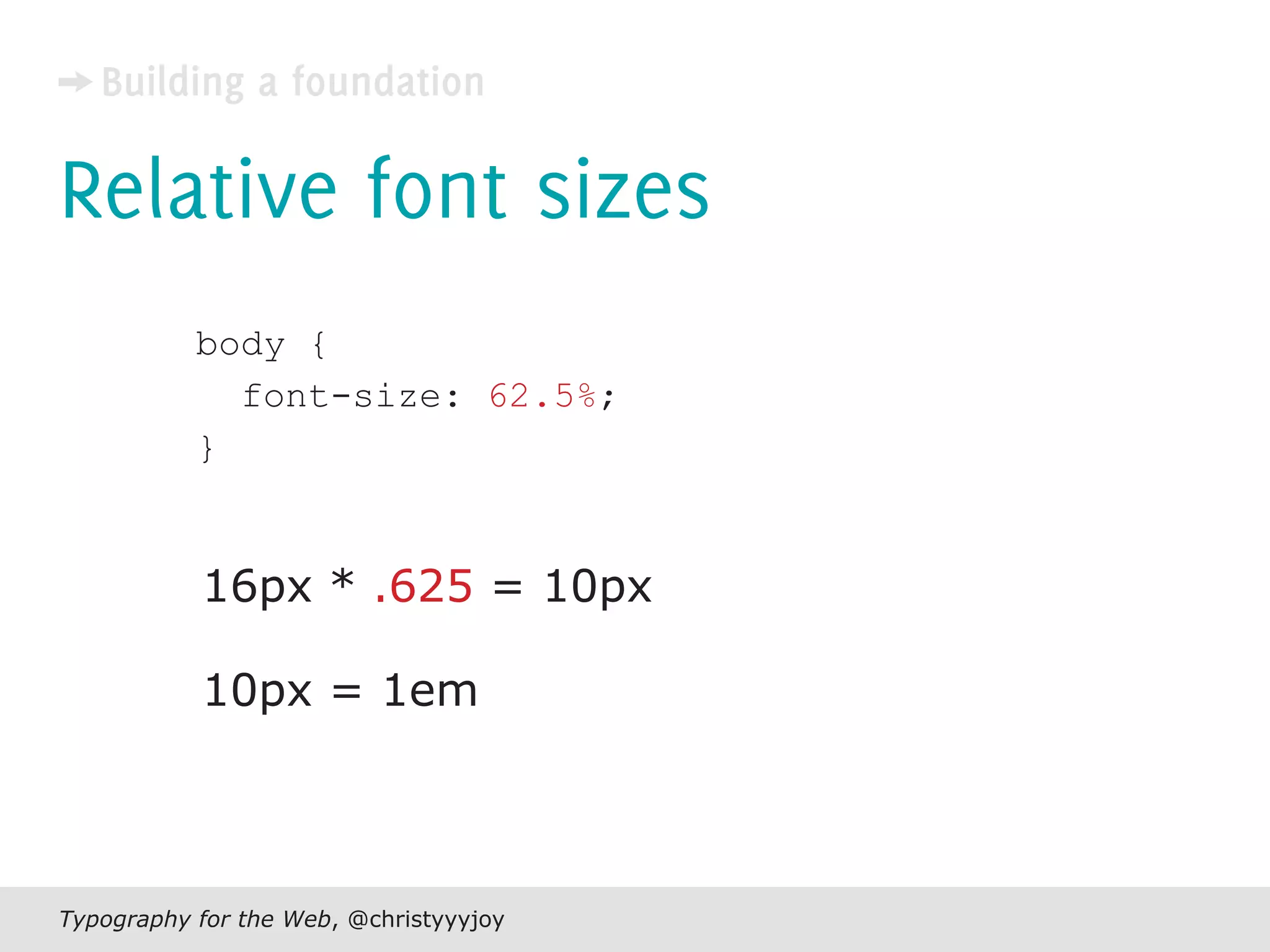 Typography For The Web