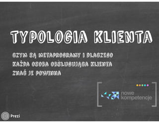 Typologia klienta