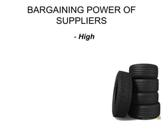 BARGAINING POWER OF SUPPLIERS- High
