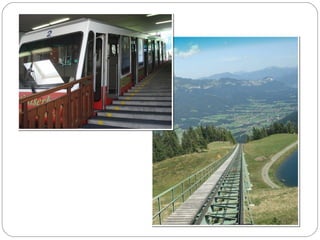Promenade avec
le train à crémaillère
au Hartkaiser,
Très impressionnant par
sa vitesse
 