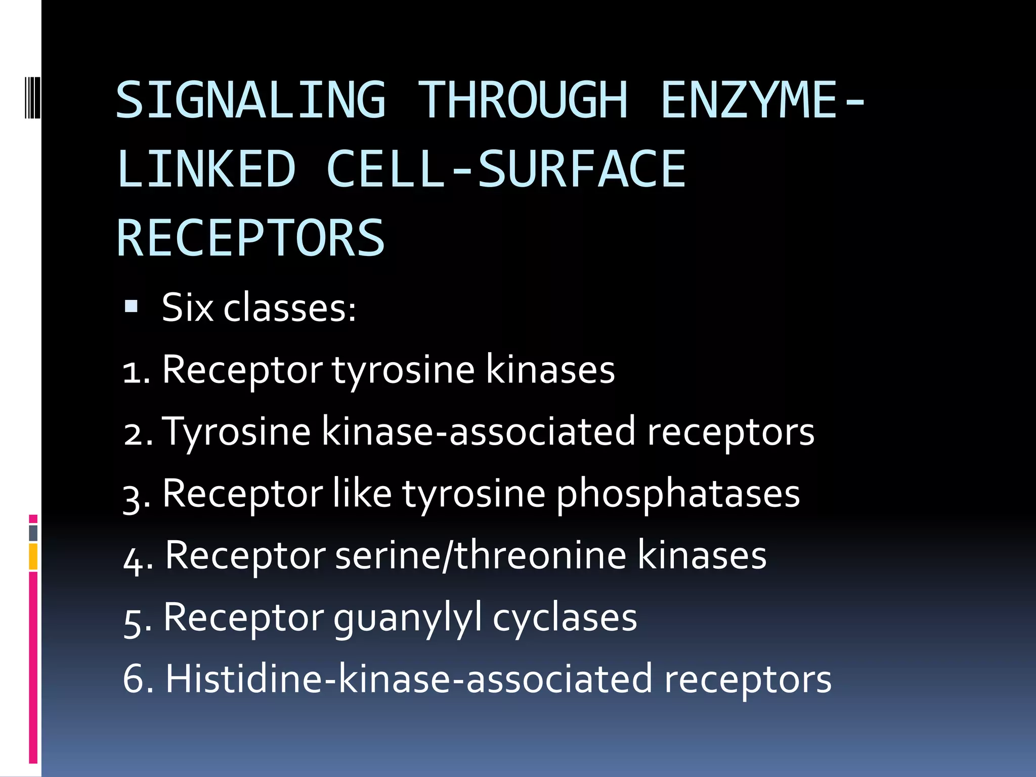 Tyrosine kinase linked receptors | PPTX