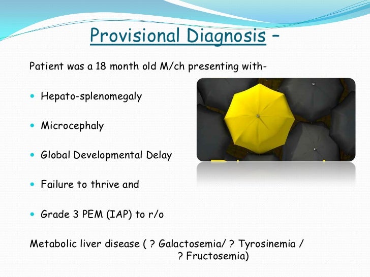 Tyrosinemia case presentation