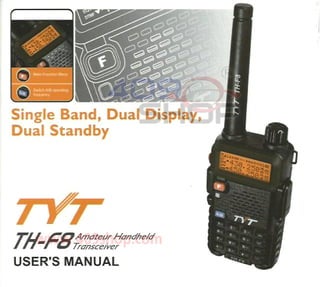 Manual do Usuario Tyt  th f8 VHF