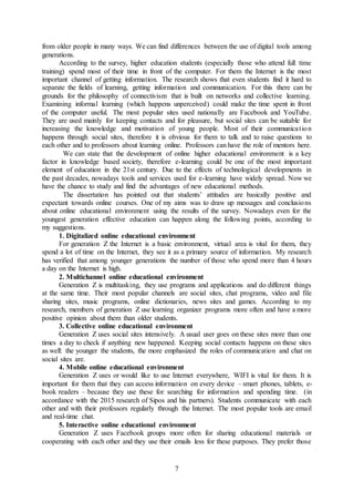 Online educational environments and ICT tools in higher education | PDF