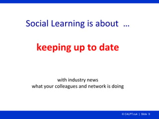Social Learning: an explanation using Twitter
