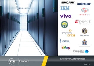 Slide | 8
Extensive Customer Base
City of New York
 