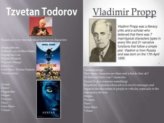 Tzven todorov and vladimir propp