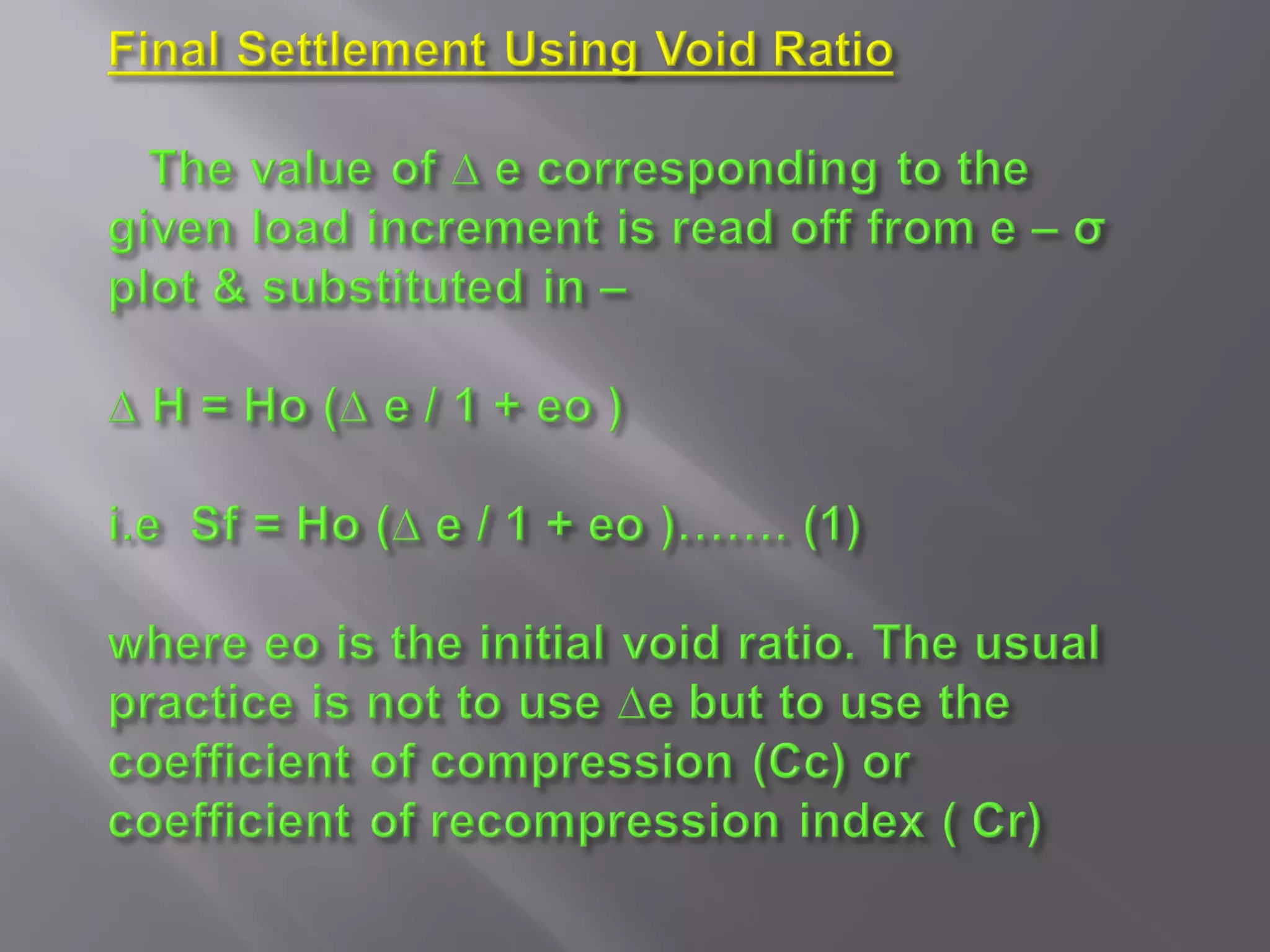 Bearing capacity of Soil