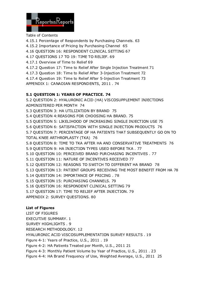ReportsnReports - U.S. Hyaluronic Acid Viscosupplementation Physician…