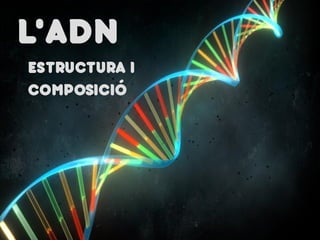 L'ADN
ESTRUCTURA I
COMPOSICIÓ
 