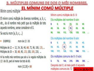 m.c.m (8,9)=72
 