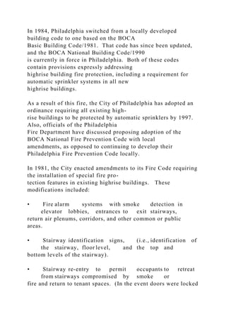 U.S. Fire AdministrationTechnical Report SeriesHighrise O.docx