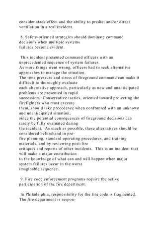 U.S. Fire AdministrationTechnical Report SeriesHighrise O.docx