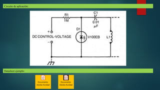 Circuito de aplicación:
Datasheet ejemplo:
Documento
Adobe Acrobat
Documento
Adobe Acrobat
 