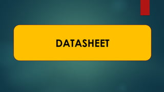 DATASHEET
 