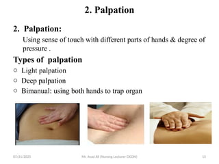 Palping (U-2) Introduction to physical Examination (PE)And the General.pptx