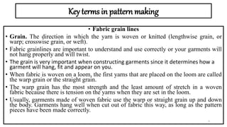 U 3 introduction to pattern making